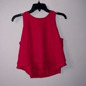 Magenta hot pink flowy colored tank top Guess small